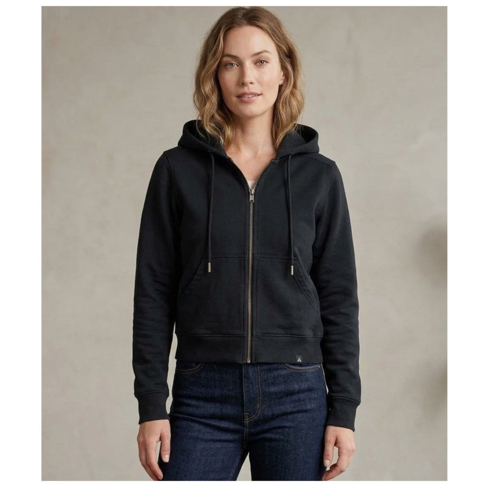 American Giant Hoodie Sweatshirt Relaxed Classic Full Zip Black Size Medium NEW